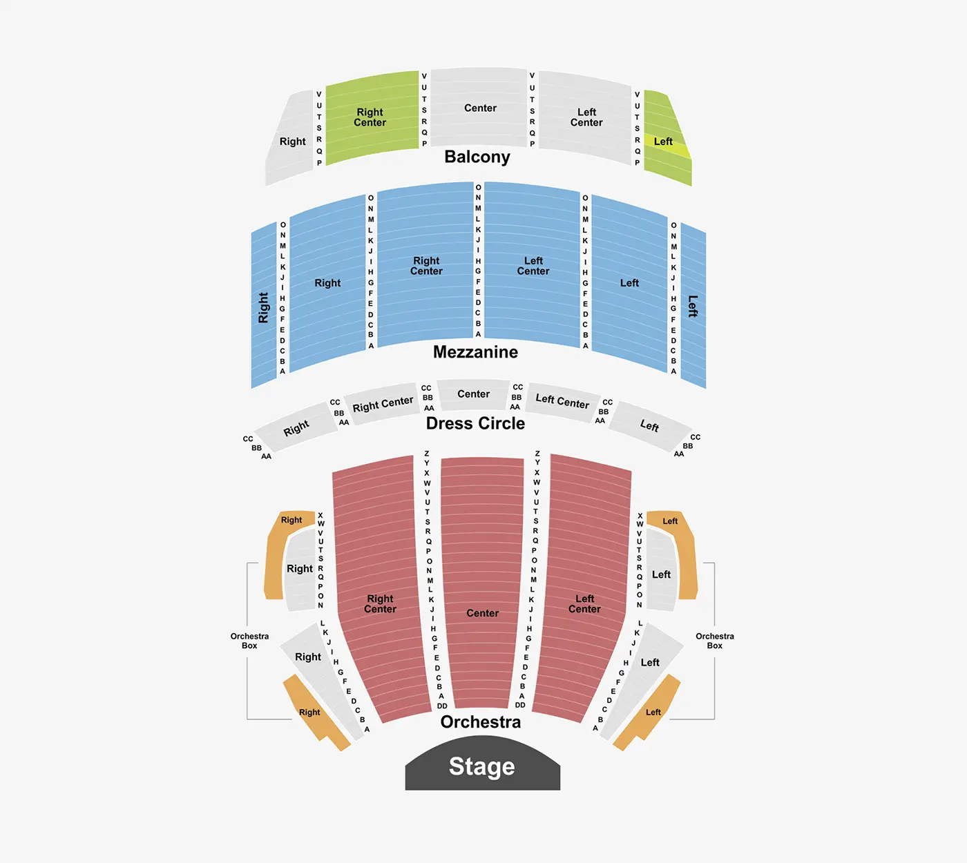 Citizens Bank Opera House Seating